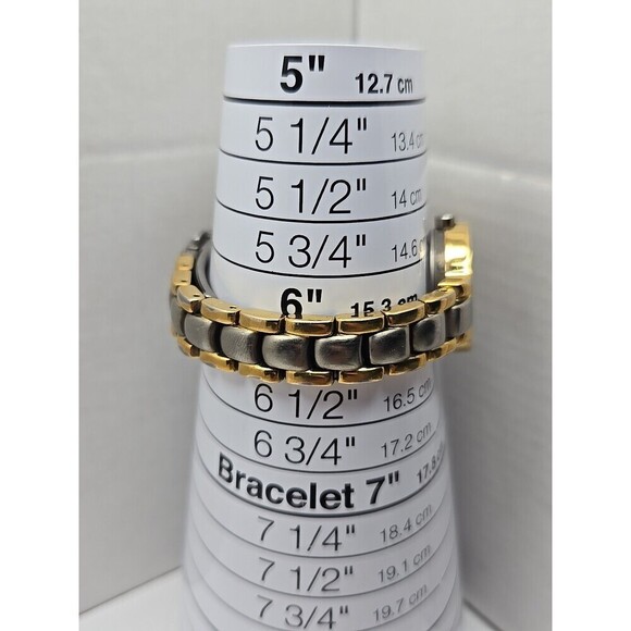 Boccia Titanium Womens Two Tone Watch White Dial Japan Quartz 5 Bar New Battery main image 4